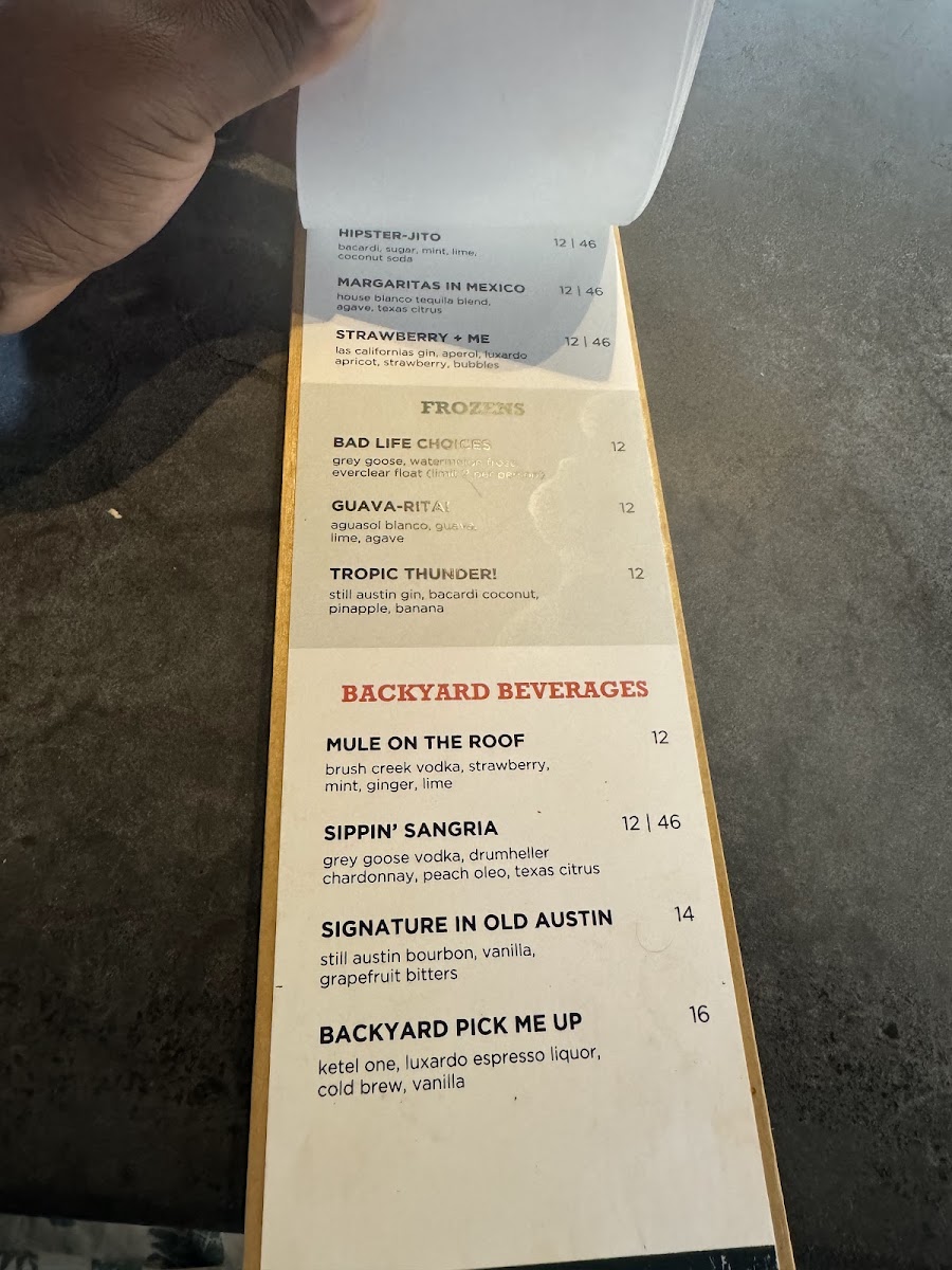 Upstairs at Caroline Menu - Image 3